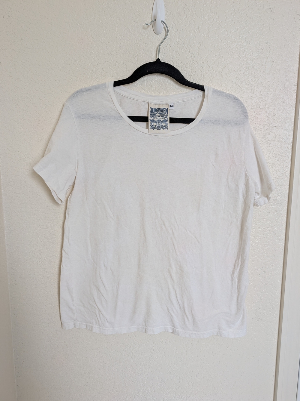 Jungmaven Ojai Tee Shirt T-shirt Ladies Medium White hemp organic cotton Basoc